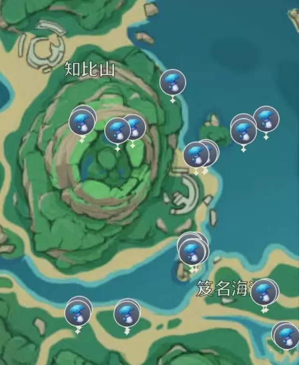 《原神》幽灯蕈全位置分布图