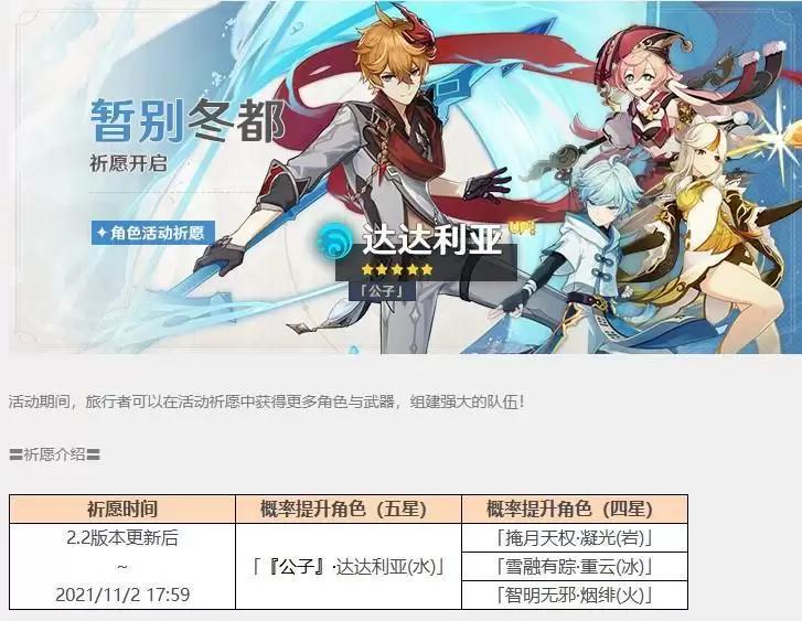 原神复刻池子持续多久