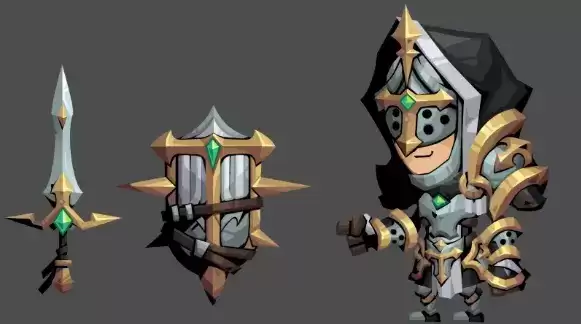 《贪婪洞窟2》剑盾套装白银守护者效果介绍