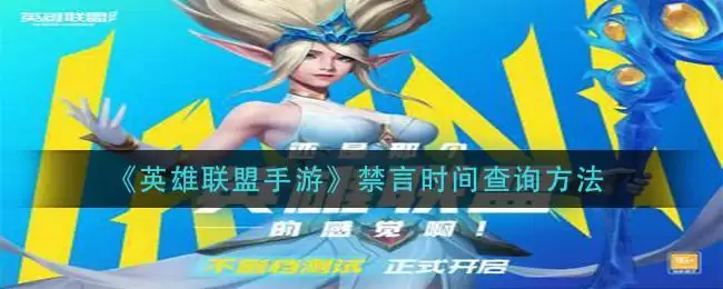 《英雄联盟手游》禁言时间查询方法