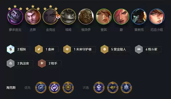 《金铲铲之战》赏金猎人阵容推荐