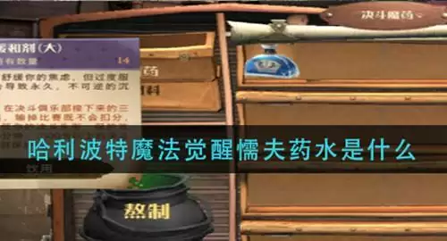 《哈利波特魔法觉醒》懦夫药水是什么