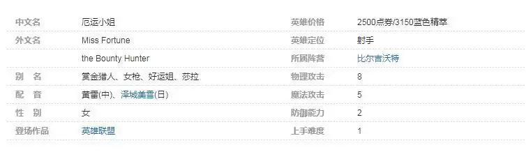 lol好运姐为什么叫厄运小姐