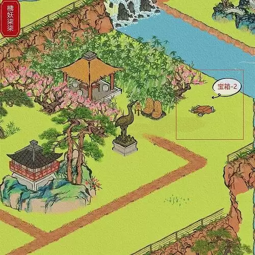 《江南百景图》松江探险华亭重彩宝箱位置分享