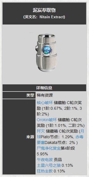 星际战甲泥炭萃取物在哪刷