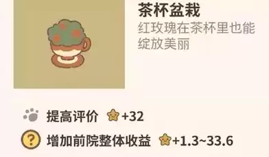 《动物餐厅》茶杯盆栽获取方法