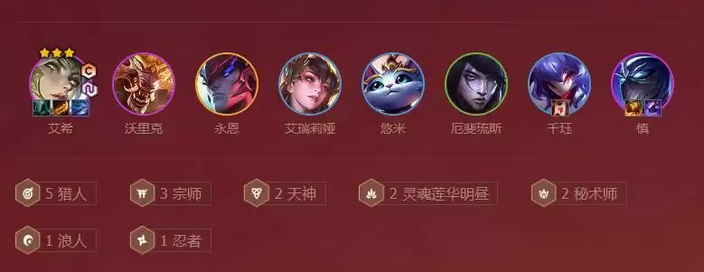 金铲铲之战猎人阵容搭配推荐