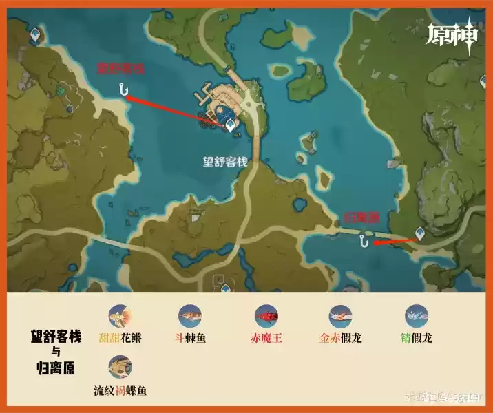 原神璃月钓鱼点在哪 原神璃月钓鱼点分布图