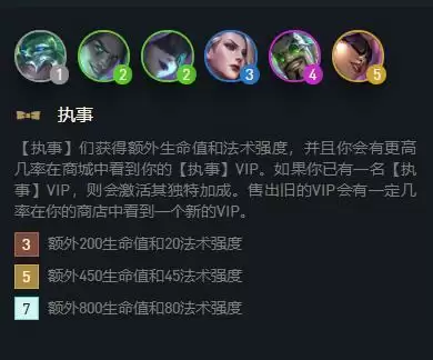 云顶之弈执事vip可以有几个