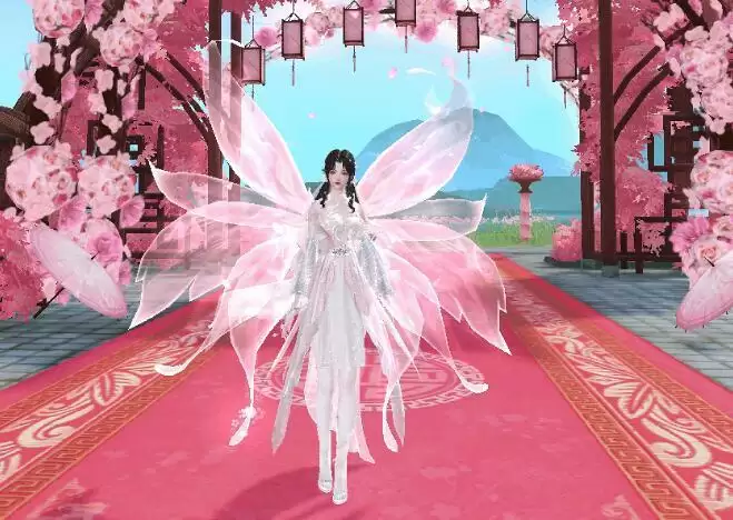 白雪却嫌春色晚，故穿庭树作飞花。《天下》手游草精节新时装迎春而至！