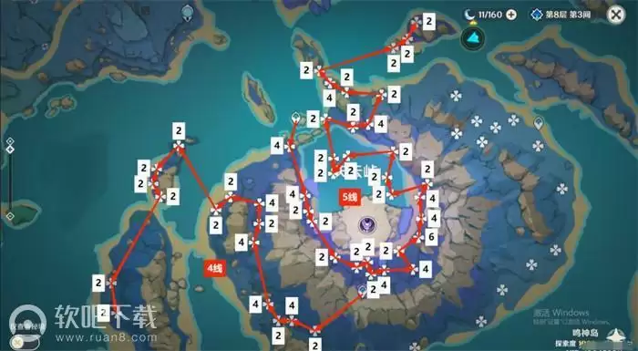 原神天云草实位置190个分布图及收集路线推荐