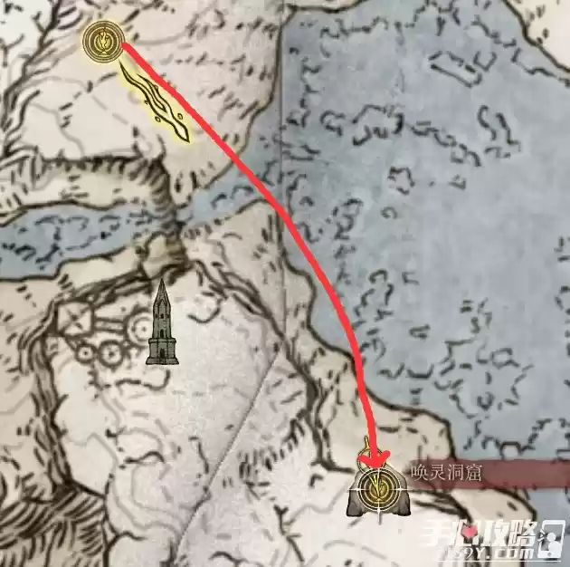 《艾尔登法环》唤灵洞窟位置分享