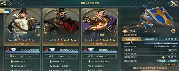 文明与征服北条时宗天赋怎么加