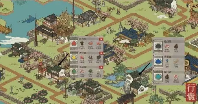 江南百景图新桃花村望月之约资源兑换点位置大全：新桃花村资源兑换点位置[多图]图片1