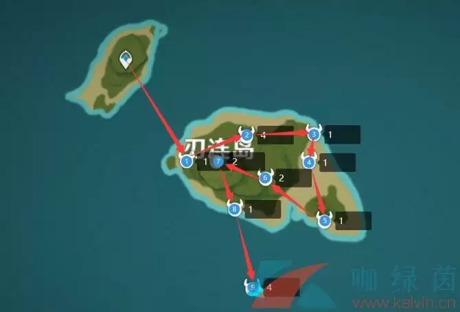 《原神》2.6刀镡采集路线一览