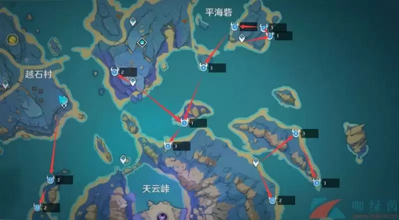 《原神》2.6刀镡采集路线一览