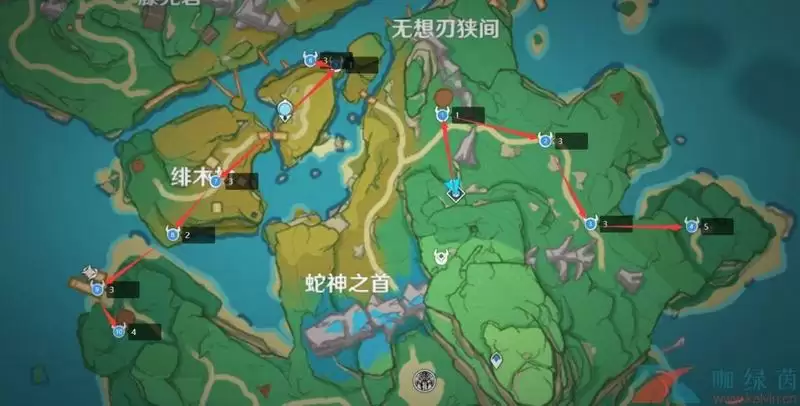 《原神》2.6刀镡采集路线一览