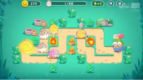 保卫萝卜卧兔藏龙第19关怎么过1