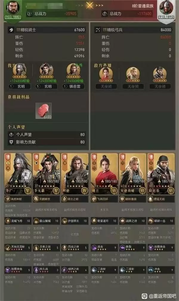 《重返帝国》李广阵容大盘点,速速来抄作业