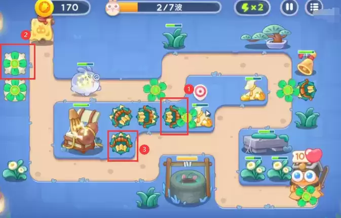 《保卫萝卜4》阿波道长第10关通关攻略