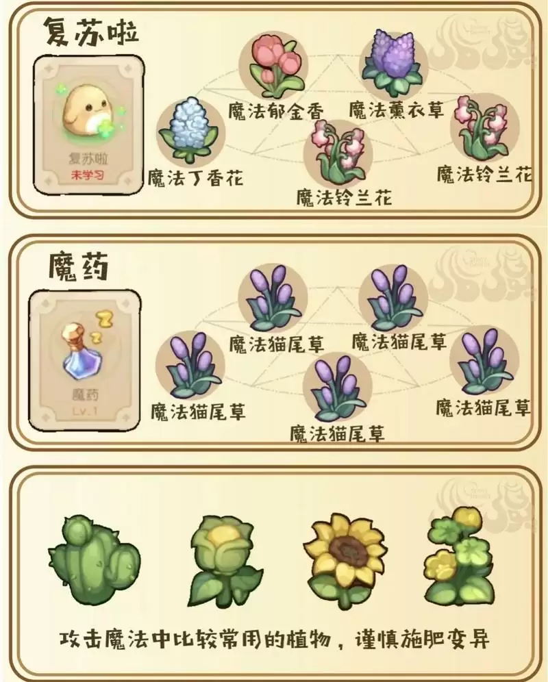 《奥比岛手游》小精灵魔法学习配方大全一览