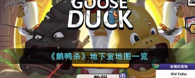 鹅鸭杀地下室地图是什么