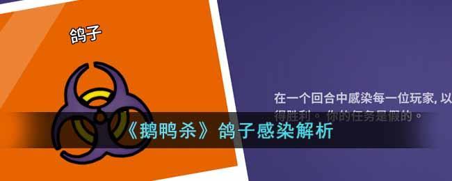鹅鸭杀鸽子感染是什么意思