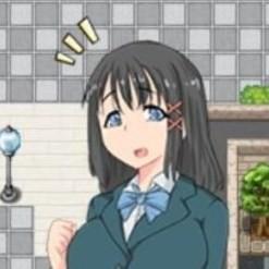 在公园露出的女子高中生