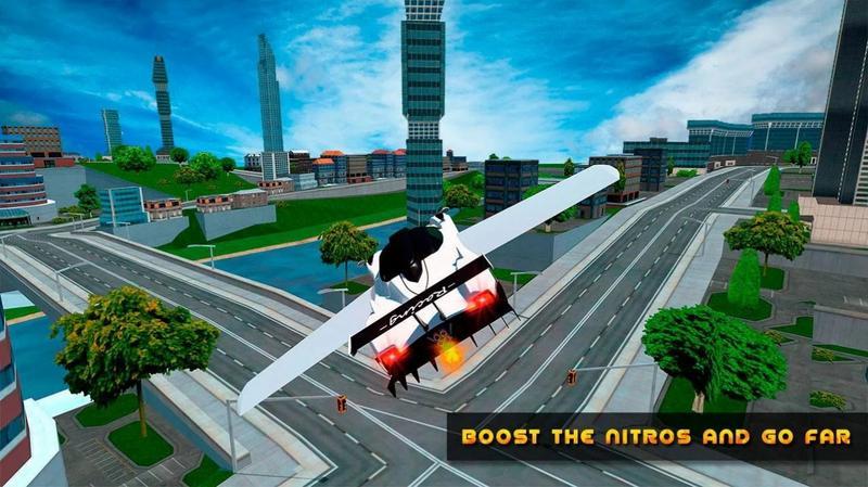 飞行汽车驾驶(Flying Car Real Driving)游戏图1