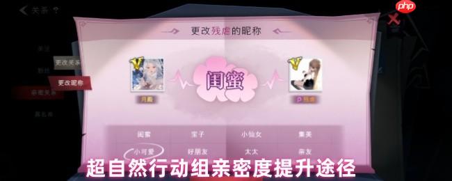 超自然行动组亲密度系统完全指南