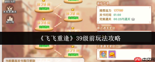 飞飞重逢39级速冲指南：四大核心副本通关秘籍与资源最大化攻略