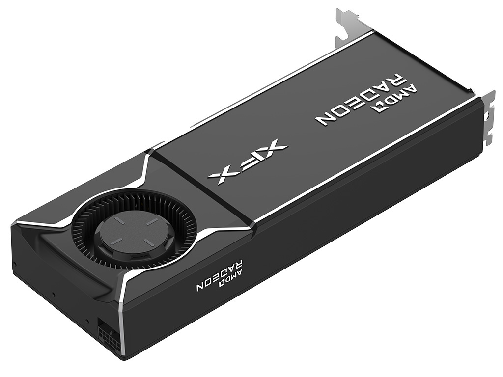 讯景Radeon AI R9700显卡接口特写