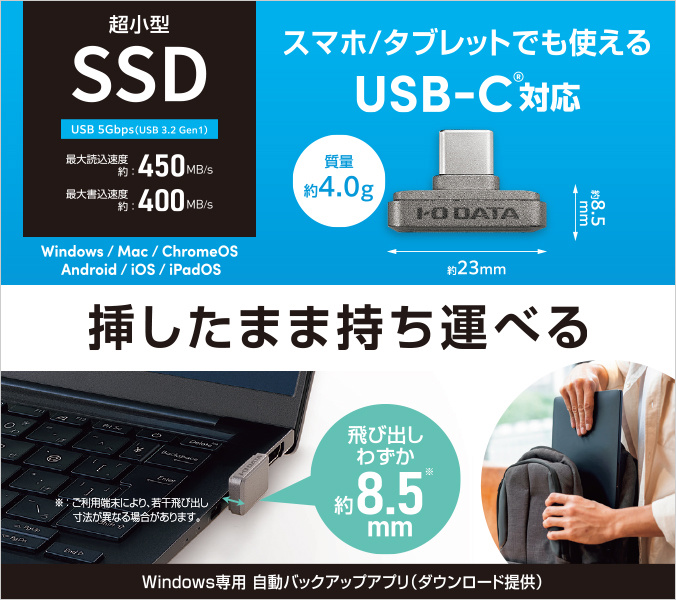 I-O Data闪存盘尺寸展示