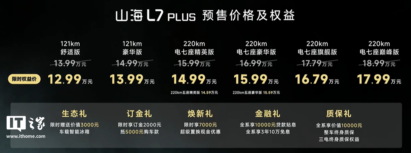 奇瑞捷途山海L7 PLUS预售开启