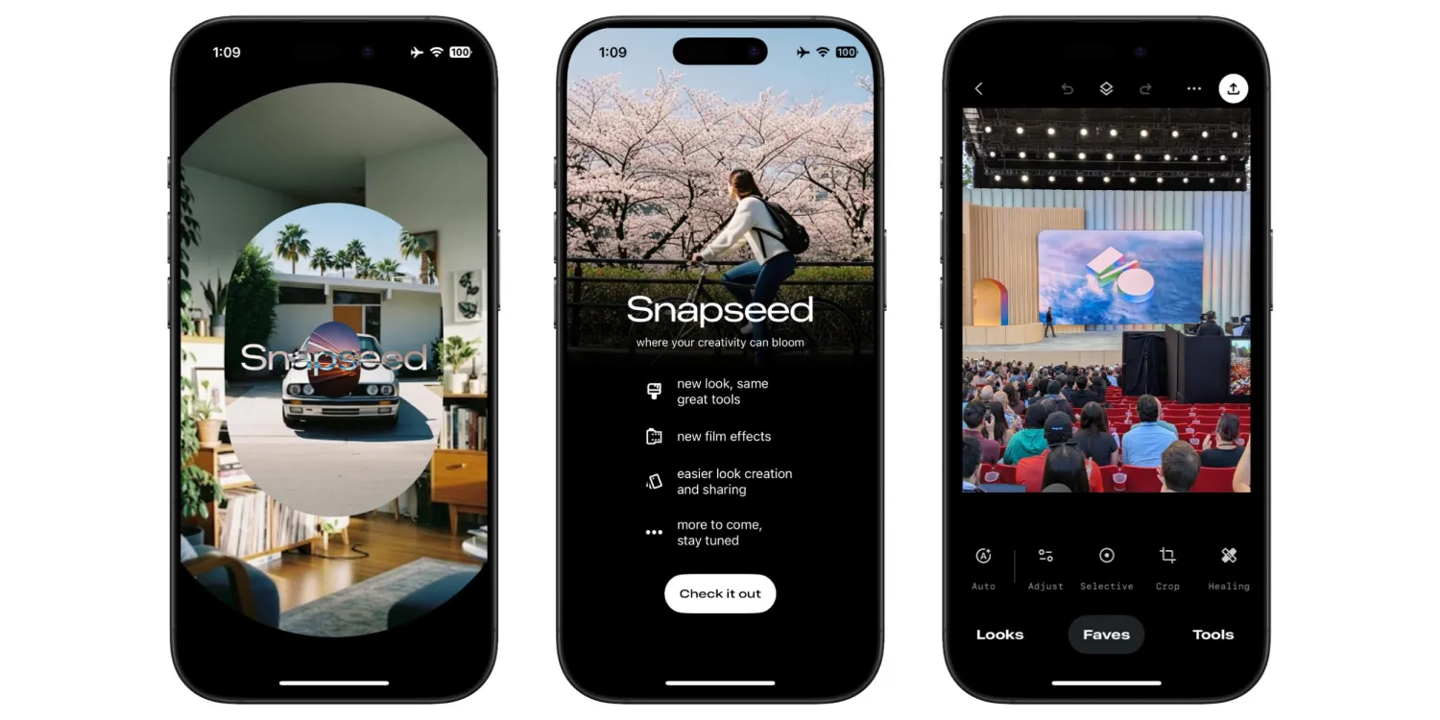 四年来首次大版本更新，谷歌 Snapseed 修图 App 上线 iOS 3.0 版