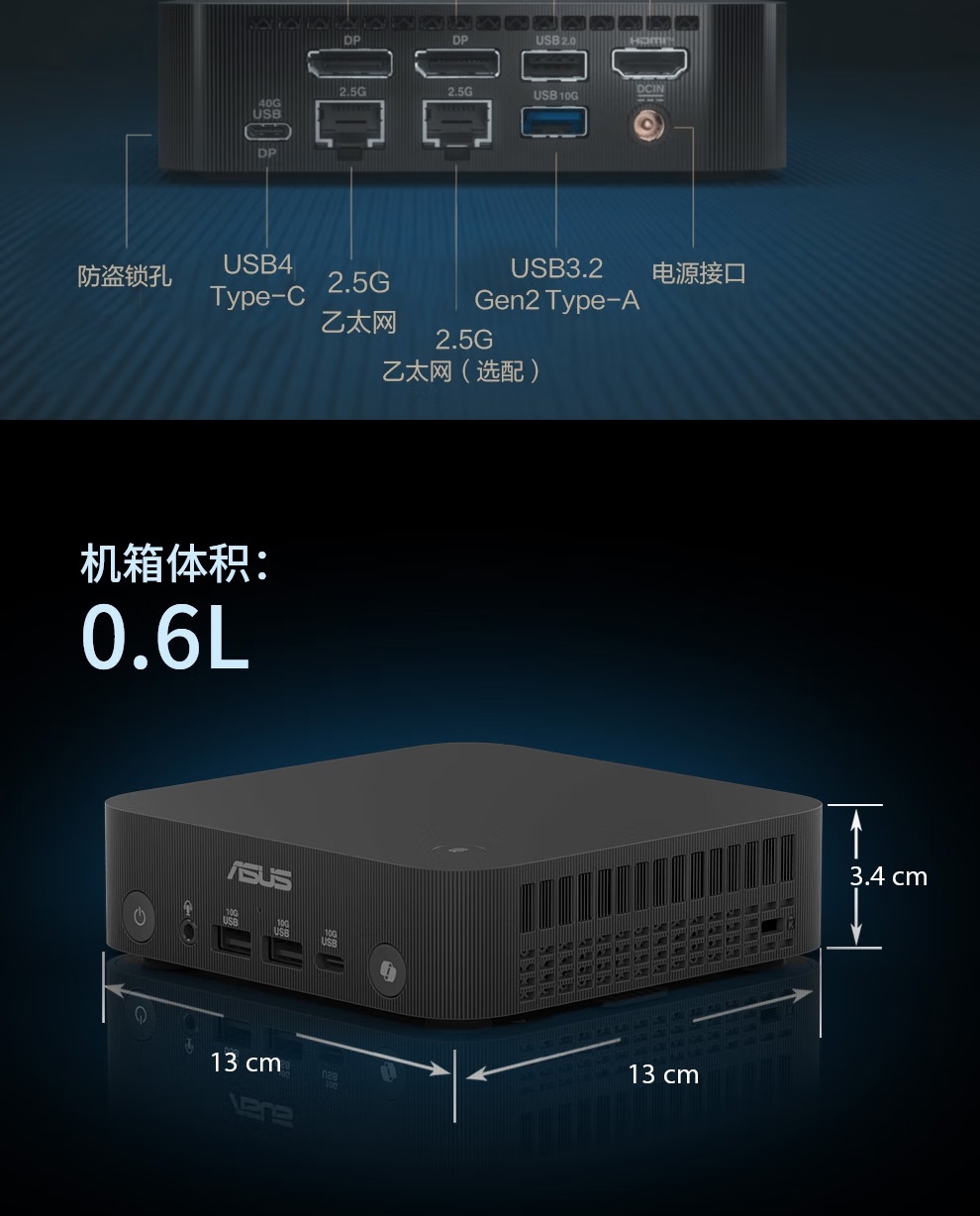 华硕 PN54 迷你主机上市：双 2.5G 网口，AMD 锐龙 AI 7 350 版本 6999 元
