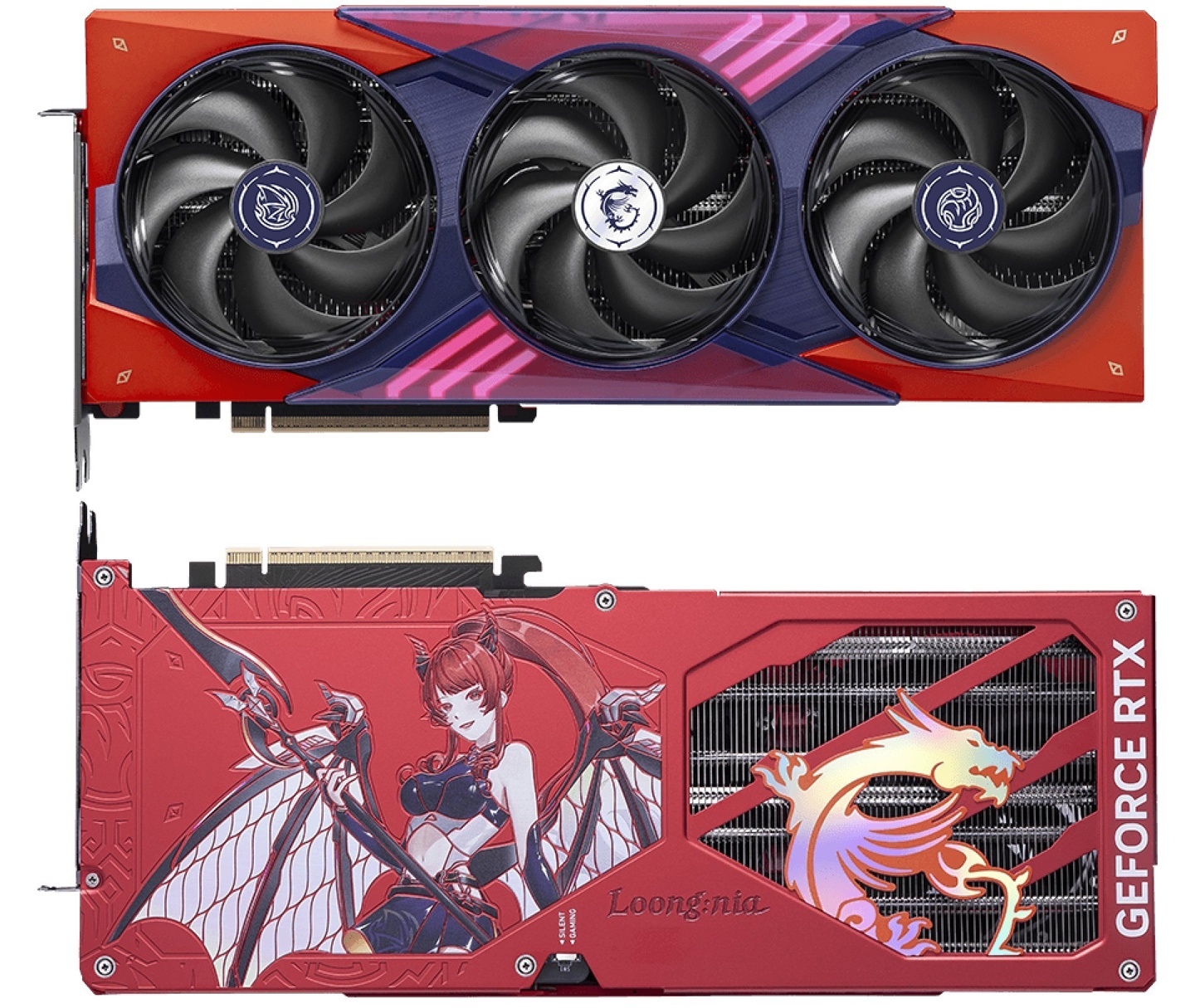 微星RTX 5070 Ti魔龙姬OC显卡细节