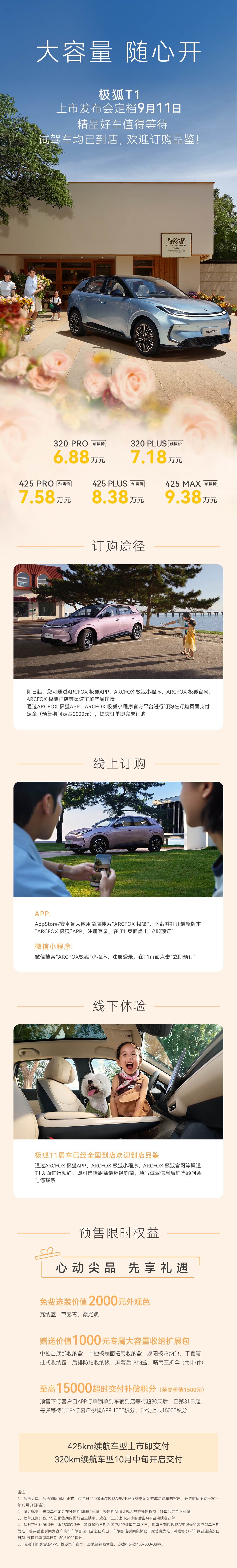 北汽极狐T1纯电小车官图