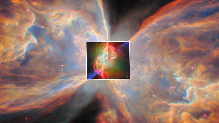 蝴蝶星云中央恒星首度清晰成像,距地球仅3400光年