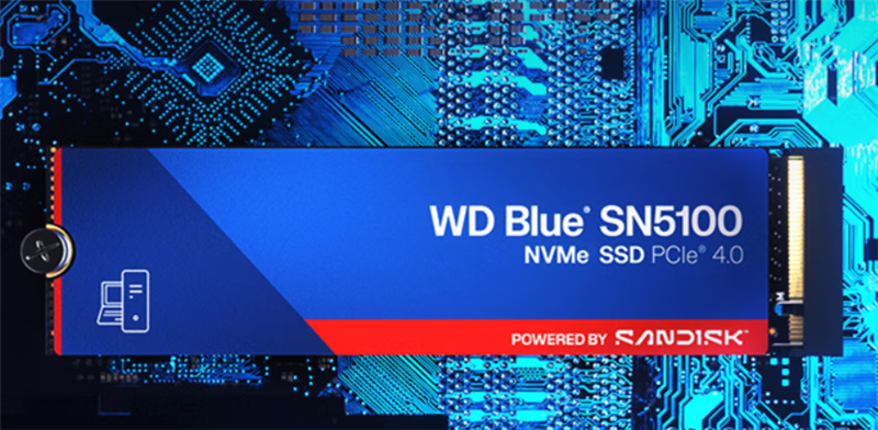 闪迪蓝盘WD Blue SN5100评测：2TB容量配7.3GB/s极速表现