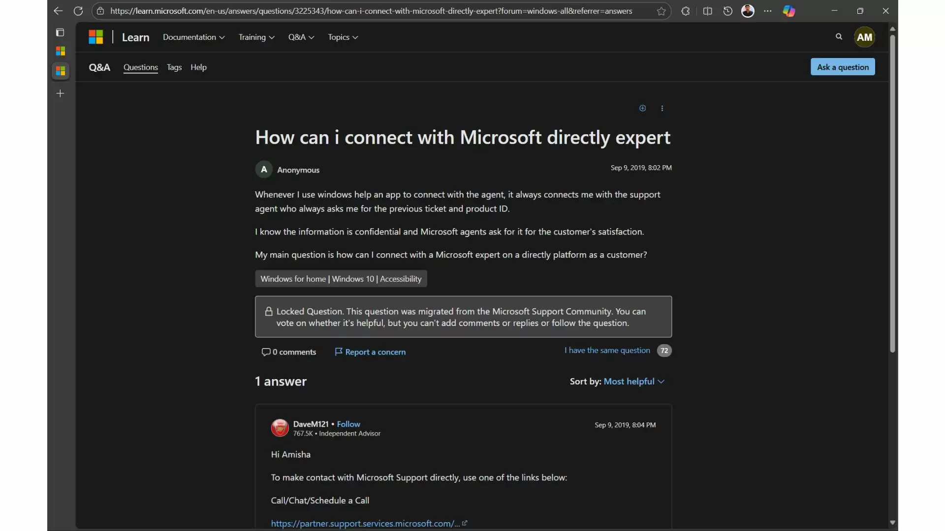 微软 16 年历史 Answers 论坛退出舞台：域名正式跳转，全面迁移至 Learn Q&A 平台