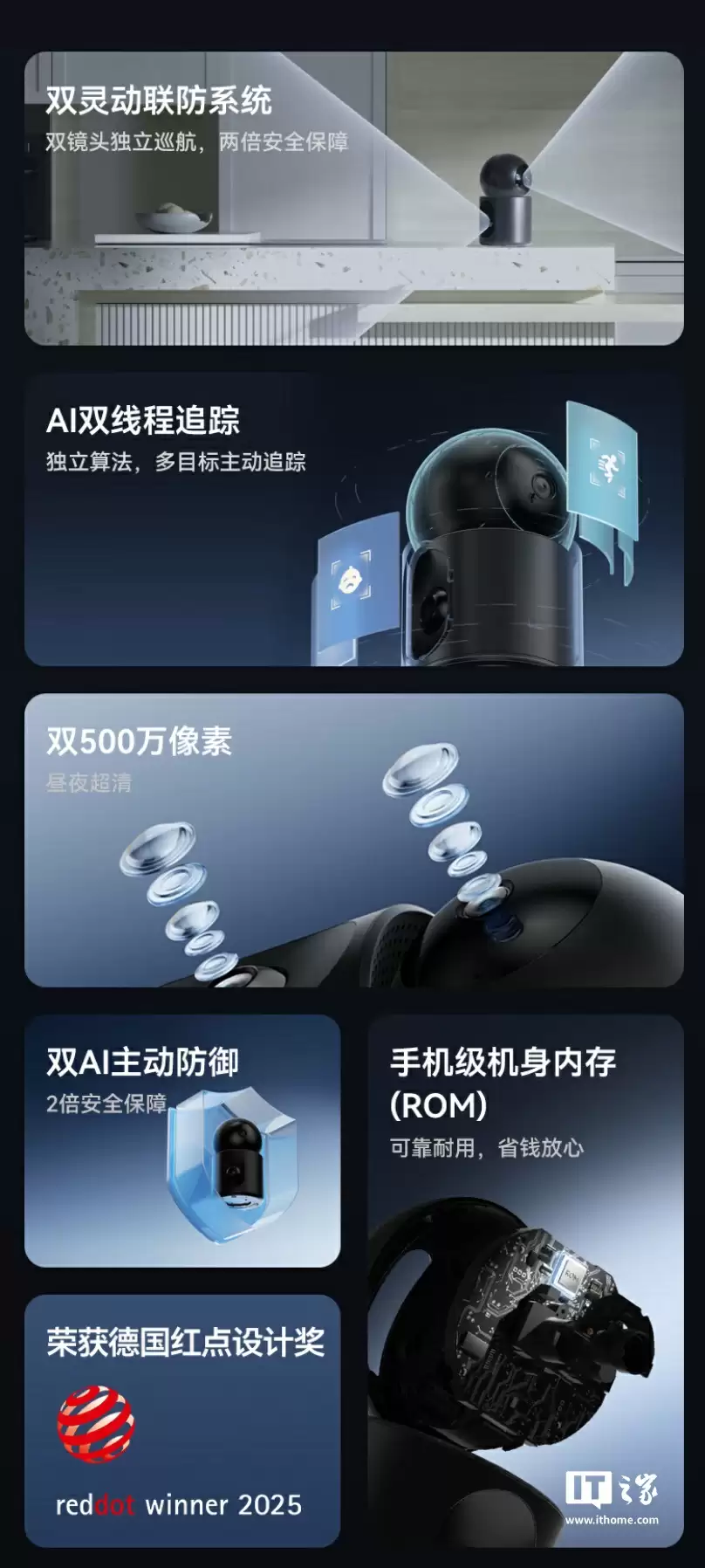 鸿蒙智选海雀智能摄像头双雀 Max 上架:双 5MP、云台可彼此独立旋转,504 元起