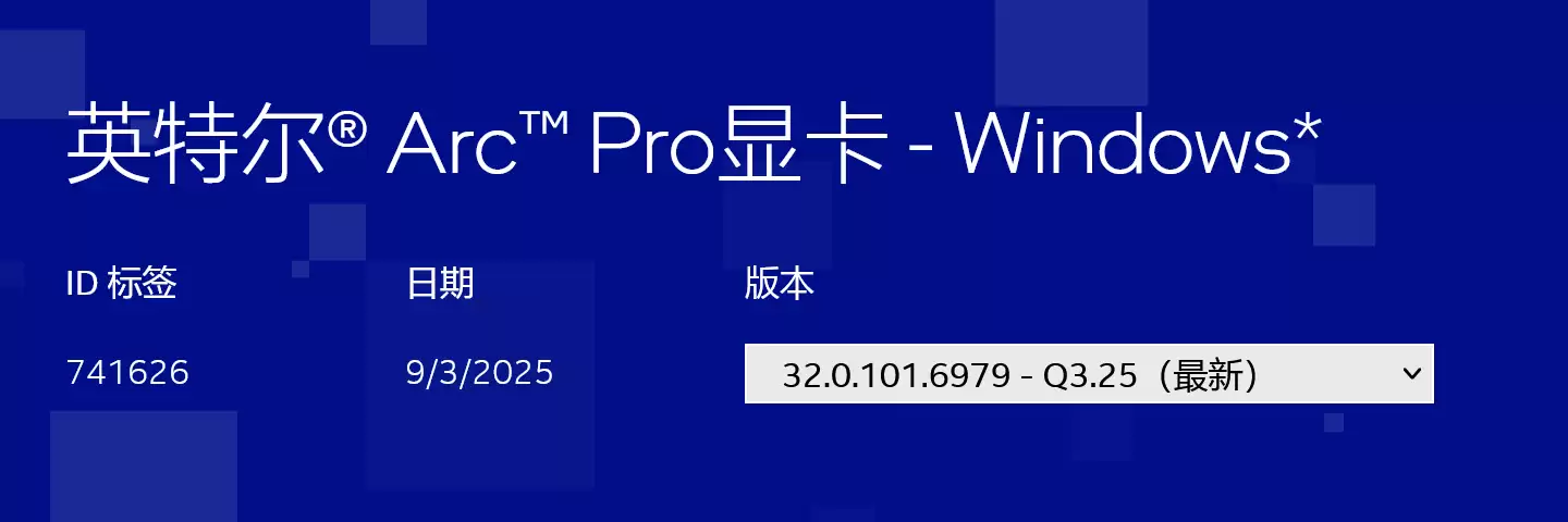 英特尔发布首版适用于 B50 / B60 的锐炫 Pro 显卡 Windows 驱动程序