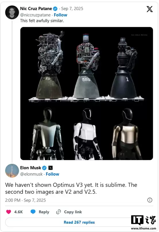 马斯克澄清：我们还没展示过特斯拉 Optimus V3 人形机器人，新图是 V2.5