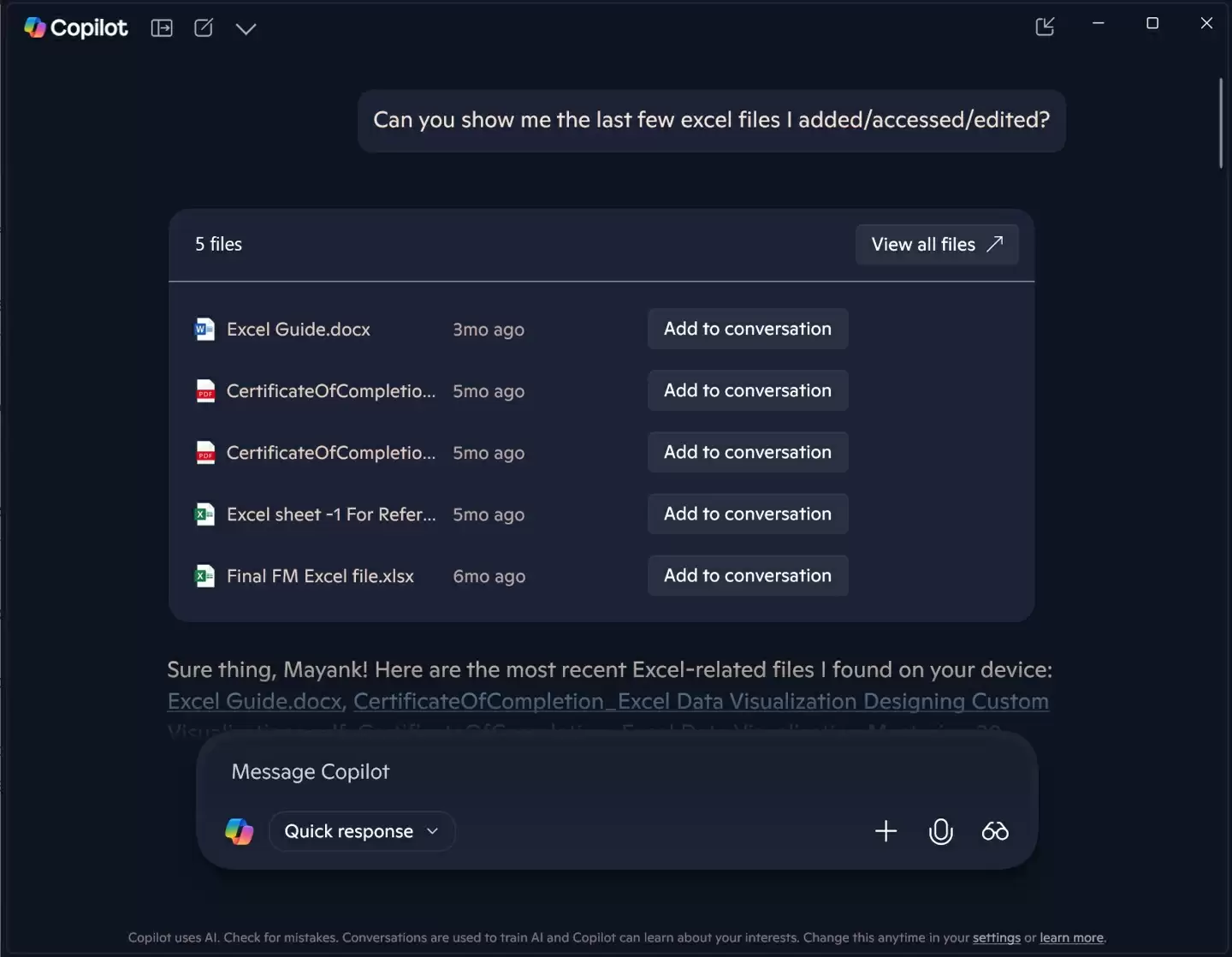 微软 Win11 版 Copilot 应用新增“主页”：新入口可分析文件、指导用户使用软件