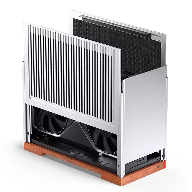 乔思伯推出 11L ITX 机箱 T9:实木底座 + 铝制面板 + 可调中框