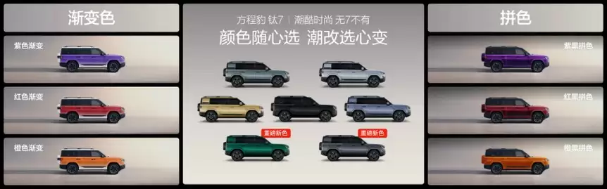 比亚迪“大五座天花板”方程豹钛 7 火爆上市，售价 17.98 万元起