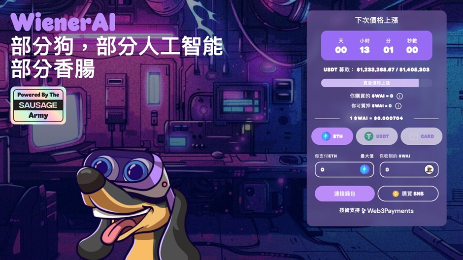 WienerAI首发超100万美元，预计10倍回报