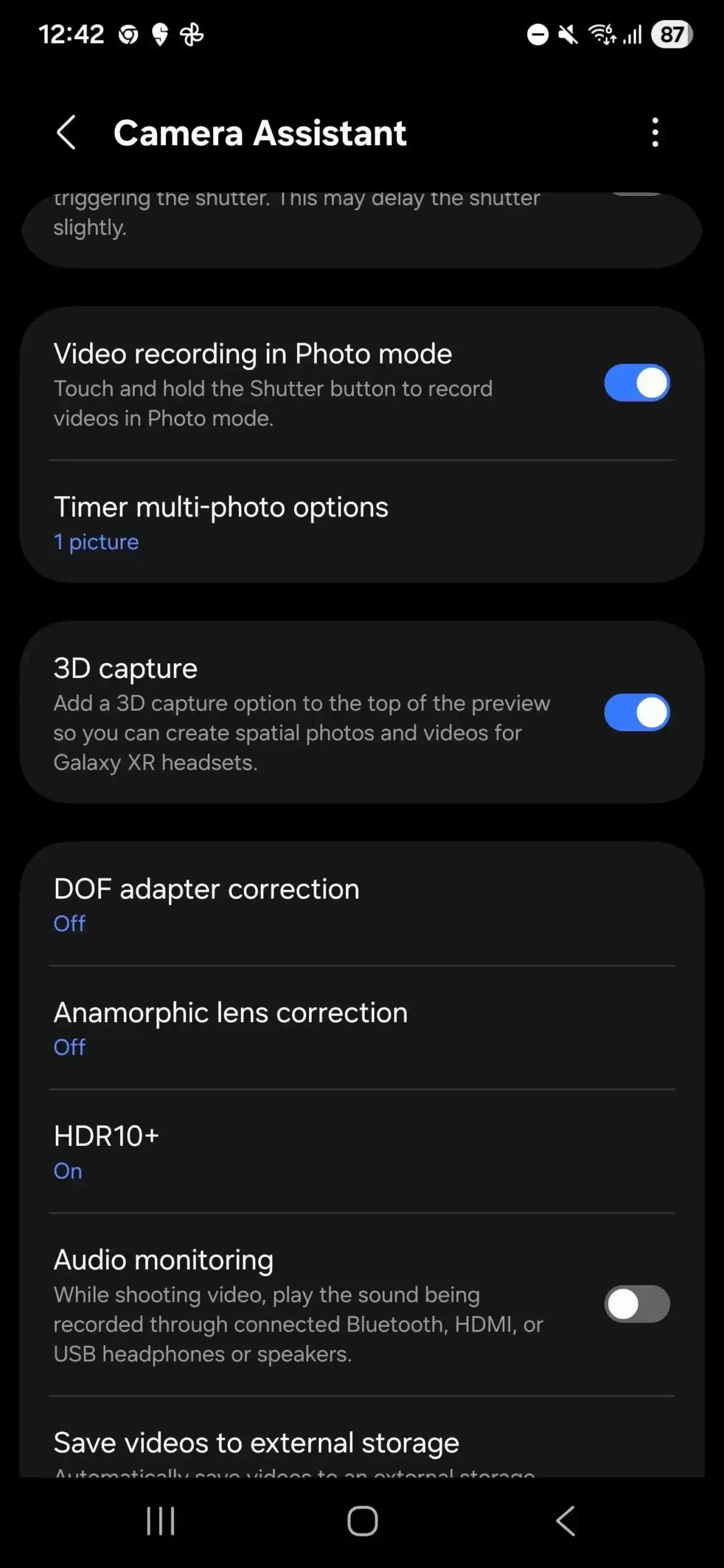 为 Galaxy XR 头显铺路，三星相机助手 App 更新拍摄 3D 空间照片 / 视频开关
