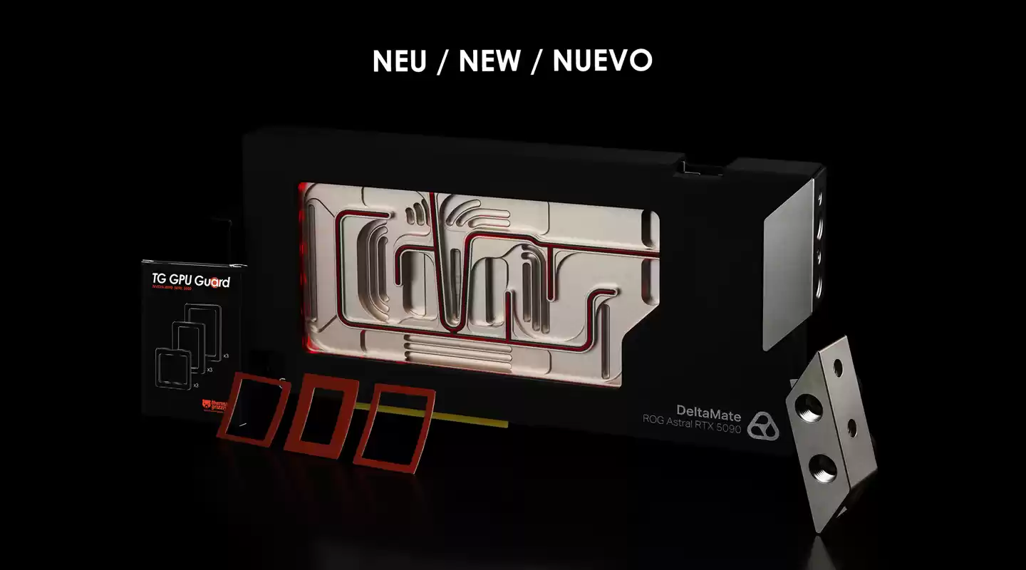 暴力熊推出首款 DeltaMate 显卡分体冷头,适配华硕 ROG 夜神 RTX 5090